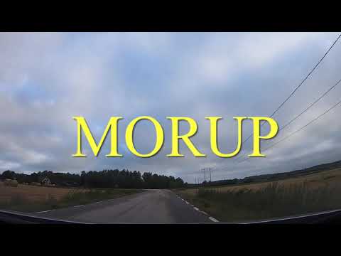 Morup, Sweden. Dashcam driving.