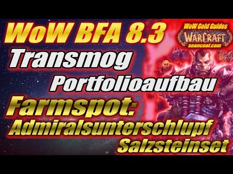 TRANSMOG Portfolioaufbau #1 | Farmspot : Admiralsunterschlupf | Salzsteinset u.a. | WoW Gold Guide