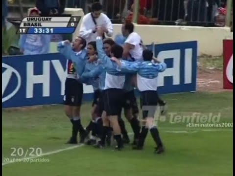 Uruguay 1 - 0 Brasil / Eliminatorias 2002 - 01.07.2001 / Partido Completo