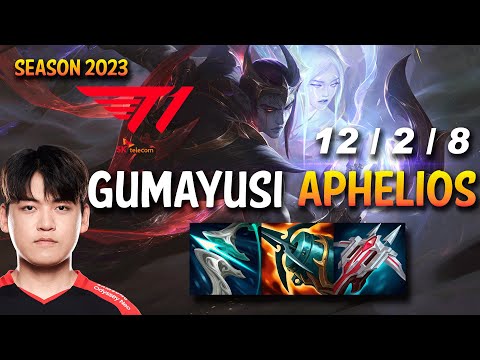 T1 Gumayusi APHELIOS vs XAYAH ADC - KR Ranked