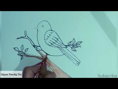 Wow😯 My First Art Of Sparrow Bird💥💫