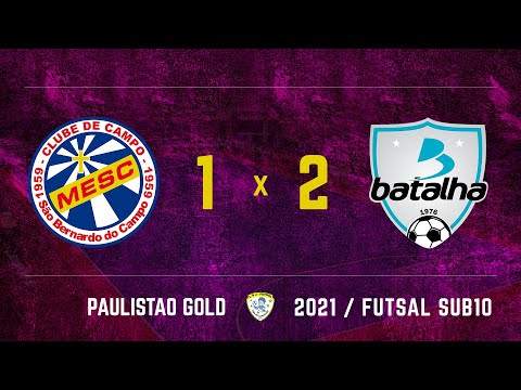 MESC/SBC 1 x 2 Batalha  - Paulistão Gold Liga da Juventude sub10 - 22/08/2021