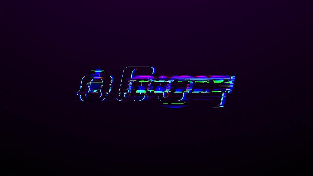 Colorful Glitch Logo After Effects Templates