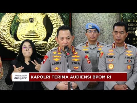 PRESISI UPDATE : LIVE DOORSTOP - KAPOLRI TERIMA AUDIENSI KETUA BPOM RI 10/01/2025 11.32