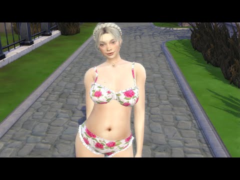 sims cc download gray-haired female Urzula Filipowicz by Bonita100 Game Video Preview