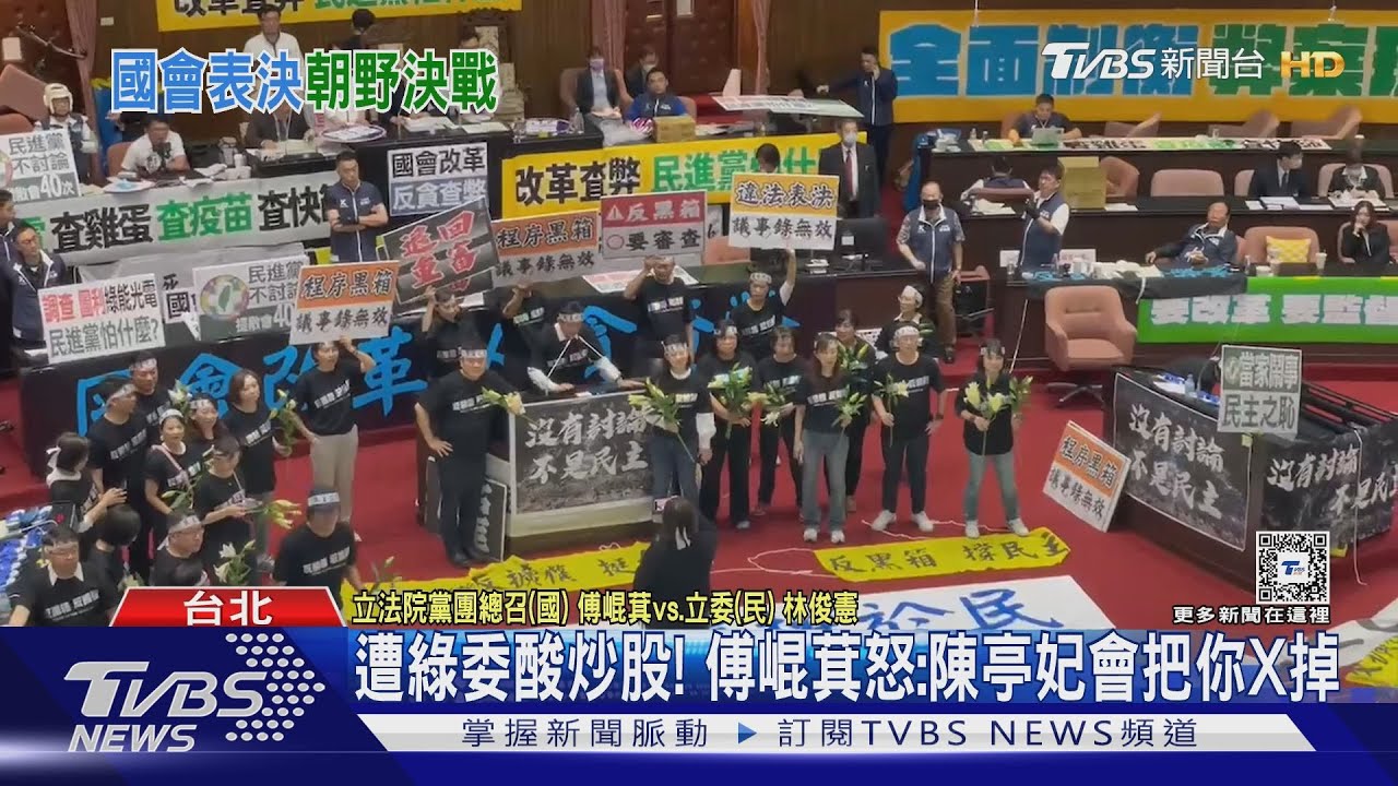 遭綠委酸炒股!傅崐萁怒:陳亭妃會把你X掉
