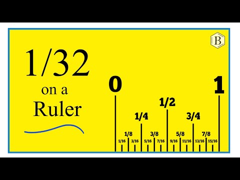 How to Find 1/32 on a Ruler or Tape Measure