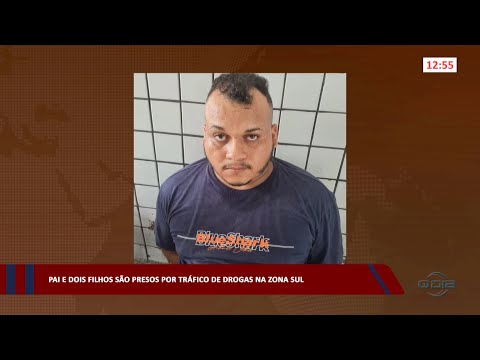 Pai e dois filhos são presos por tráfico de drogas na zona sul 28 04 2023