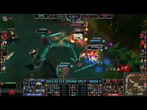 SHC MrRalleZ Caitlyn VS SK Candypanda Sivir Highlights   EU LCS 2014 Spring W3D1 HQ