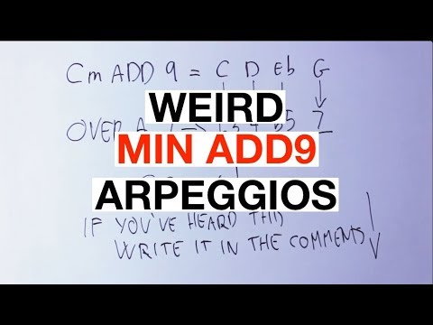 Weird Uses For The MINOR ADD9 Arpeggio [Guitar Arpeggio Superimpositions]