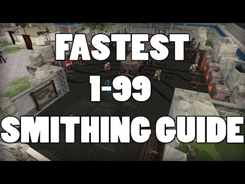 Runescape 2017 | 1-99 Smithing guide Fast And Efficient