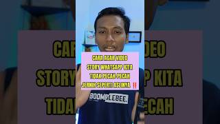 Download lagu How to make WhatsApp story videos clear and not break up like the original #tutorial #wa story #w... mp3