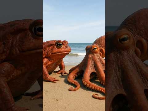 거대한 개구리 vs 대왕문어, 상상을 초월한 결말