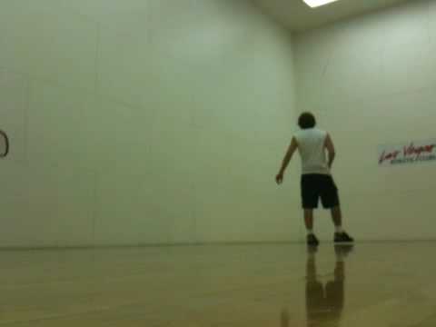 (Racketball Fail) Taking one for the team