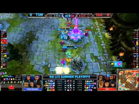 Insane teamfight - TSM vs. CLG NA Regionals 2013 Quaterfinals