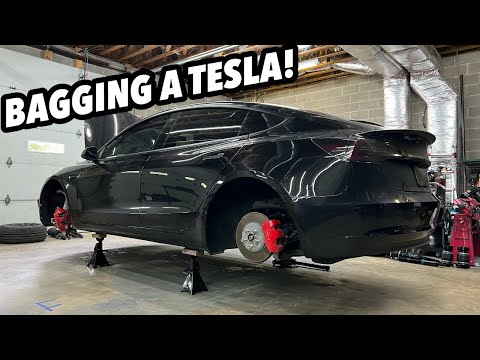BAGGING A TESLA PERFORMANCE MODEL 3! (My First Time Working On One)