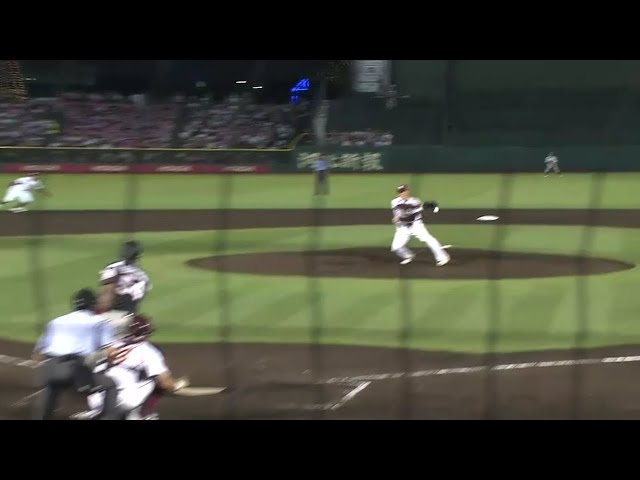 【4回表】イーグルス・塩見 素早い反応で強烈なライナーを好捕!! 2016/8/17 E-M