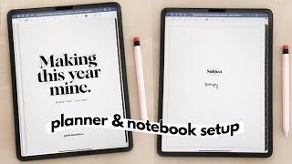 My digital planner + notebook setup 🍎✏️ | iPad Pro & Apple Pencil