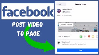 How to Post Video to Facebook Page Laptop/PC (2024)