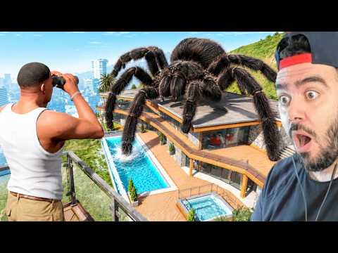 FRANKLIN'İN EVİNE BÜYÜK ÖRÜMCEK DÜŞTÜ - GTA 5 MODS