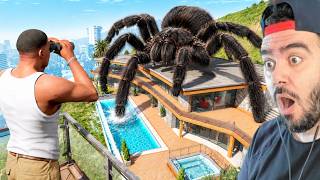 FRANKLIN'İN EVİNE BÜYÜK ÖRÜMCEK DÜŞTÜ - GTA 5 MODS