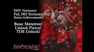 SMT: Nocturne Part 18. Boss Metatron & Unlock Pierce! Ps2 Version With HD Textures & Achievements.