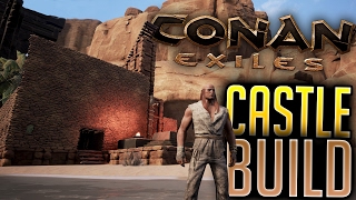 Conan Exiles - Building A Huge Mountain Castle! - Conan Exiles Gameplay # 3