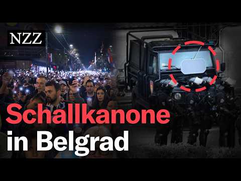 Wurde bei den Protesten in Belgrad eine verbotene Schallkanone eingesetzt?