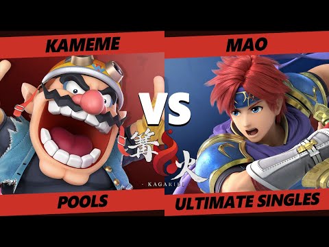 Kagaribi 4 - Kameme (Wario, Sheik) Vs. Mao (Roy) SSBU Smash Ultimate