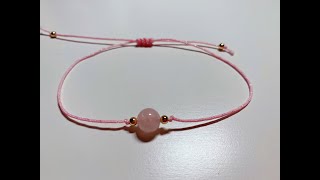 How to make a simple Sliding knot Bracelet