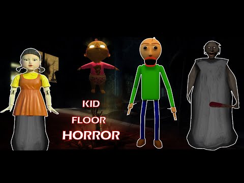 Granny vs Baldi vs floor is lava / Granny vs baldi horror funny / HORROR GAME GRANNY