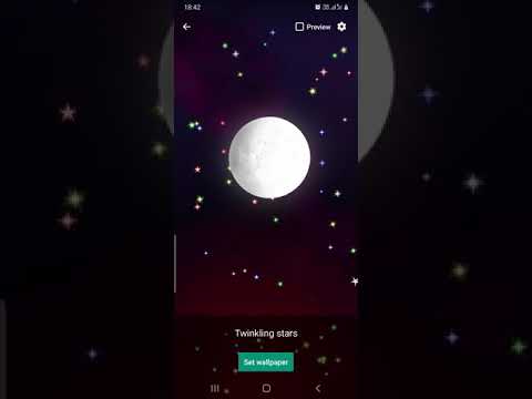 Twinkling Stars Live Wallpaper Video