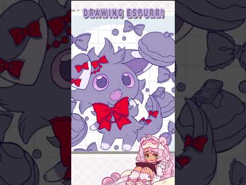 Drawing Pokémon - Espurr! #vtuber #pokemon #speedpaint #espurr