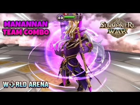 Manannan Team Combo in World Arena Ep. 2 - Summoners War