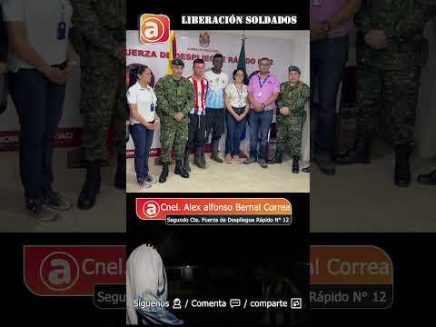 SOLDADOS SECUESTRADOS EN LA MACARENA META, FUERON LIBERADOS EN ZONA RURAL DE SAN VICENTE DEL CAGUÁN.