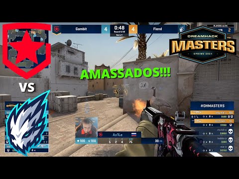 FORAM AMASSADOS!! GAMBIT vs FIEND - DreamHack Masters - HIGHLIGHTS | CSGO