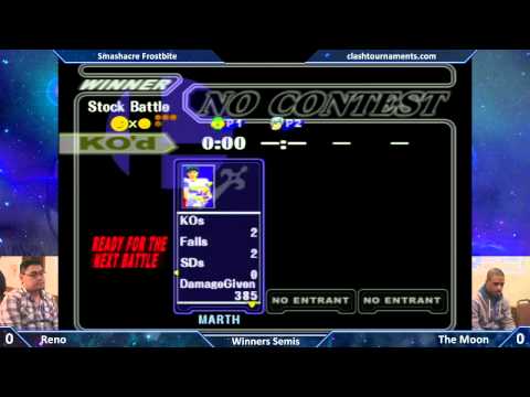 Smashacre Frostbite - The Moon vs Reno - Winners Semis - SSBM