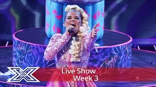 Saara Aalto belts out Bjork’s Oh So Quiet |  | Live Shows Week 3 | The X Factor UK 2016