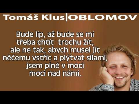 KARAOKE | Tomáš Klus - Oblomov (Instrumentální verze s vokály)