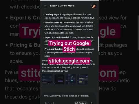 Image for the video entitled Prototyping with Google Stitch #googlestitch #prototyping #webdevelopment #aitools