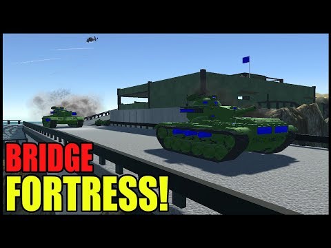 Massive BRIDGE FORTRESS Under SIEGE- Ravenfield Battle Simulator