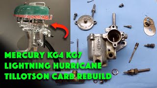 1949 Kiekhaefer Mercury Hurricane Carburetor Rebuild:  Tillotson AJ19 Hydroplane Carb