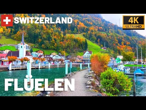 Flüelen Switzerland | The Most Beautiful Villages in Switzerland | 4K Waking Tour