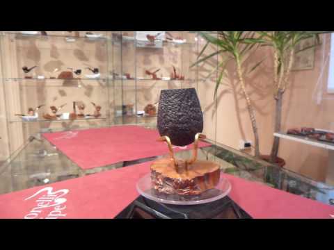 Pipa radica half bent fatta a mano - www.paronellipipe.it