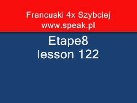 French Lesson Etape8 lesson 122 - Direct Method Speak.pl