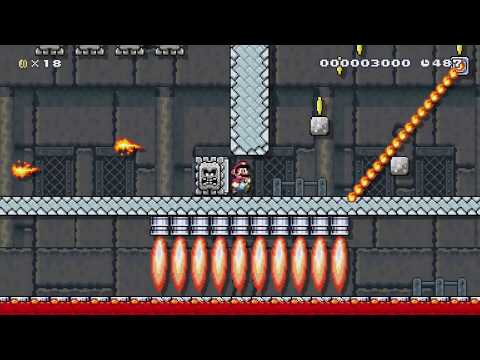 Bowsers hideout by GG - Super Mario Maker - No Commentary 1bn