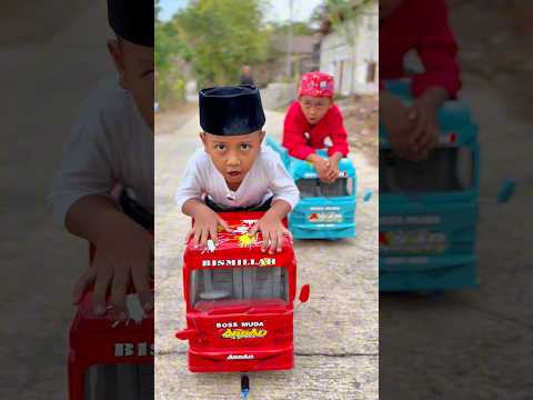 Arka & Kenzi Balapan Truk 😱 #funny #fyp #shorts #trukoleng #viral