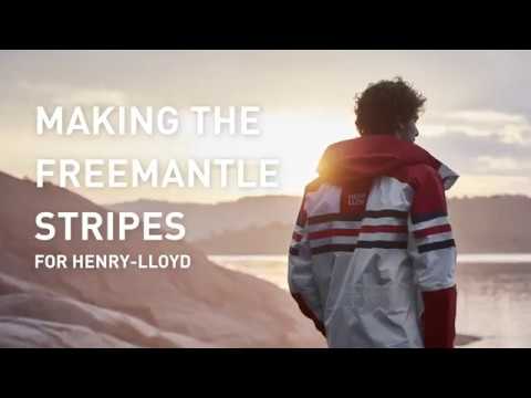 Making the freemantle stripes for Henri-Lloyd