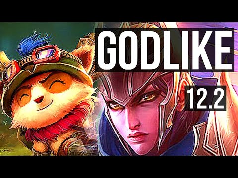 TEEMO vs QUINN (TOP) | 13/1/2, 6 solo kills, Godlike, 900K mastery | EUW Master | 12.2
