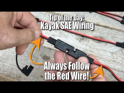 Quick Tip: Kayak SAE Wiring: Always Follow the Red!!!
